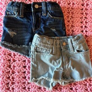 Stylish Kids Denim Shorts - Dark Blue and Light Blue